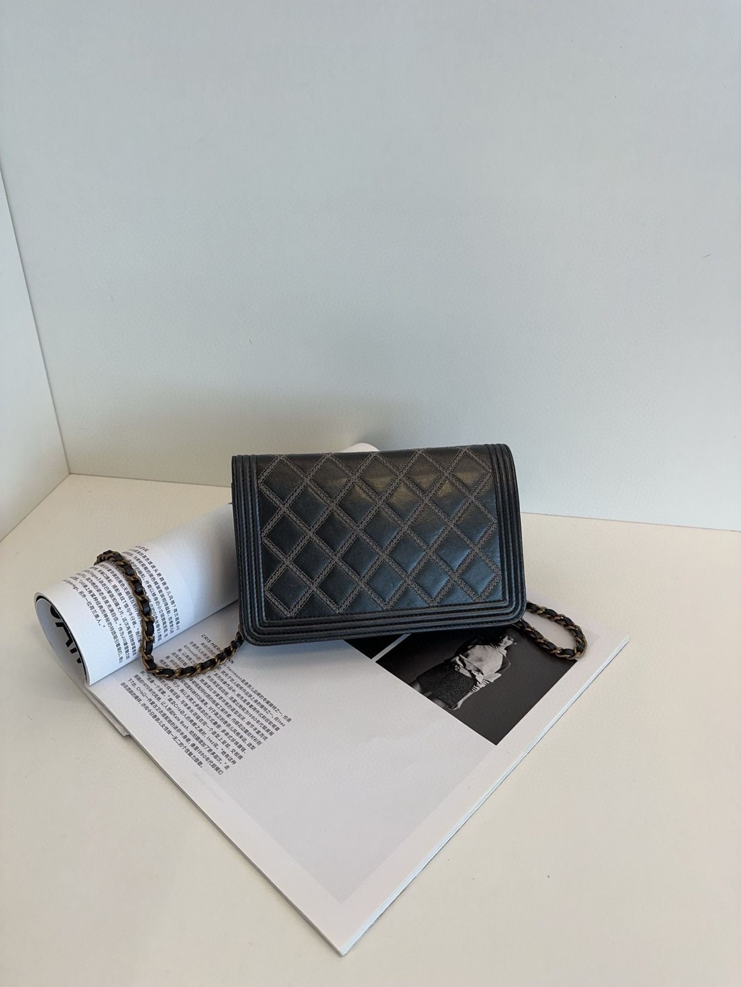 Chanel Leboy woc chain bag *cm black
