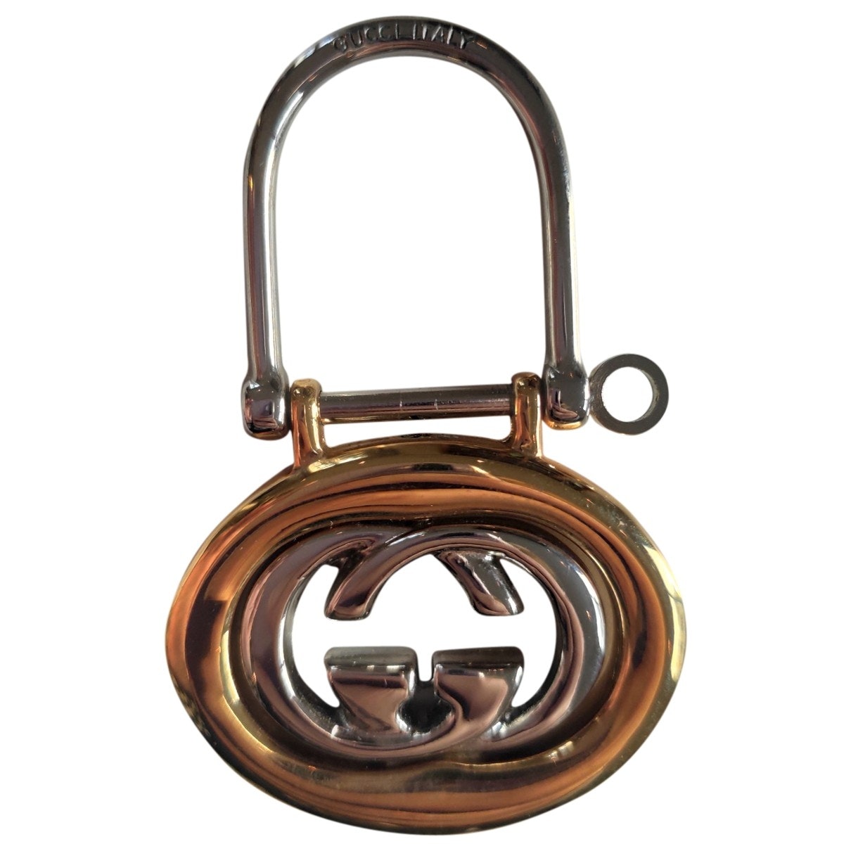 Gucci silver metal bag charms
