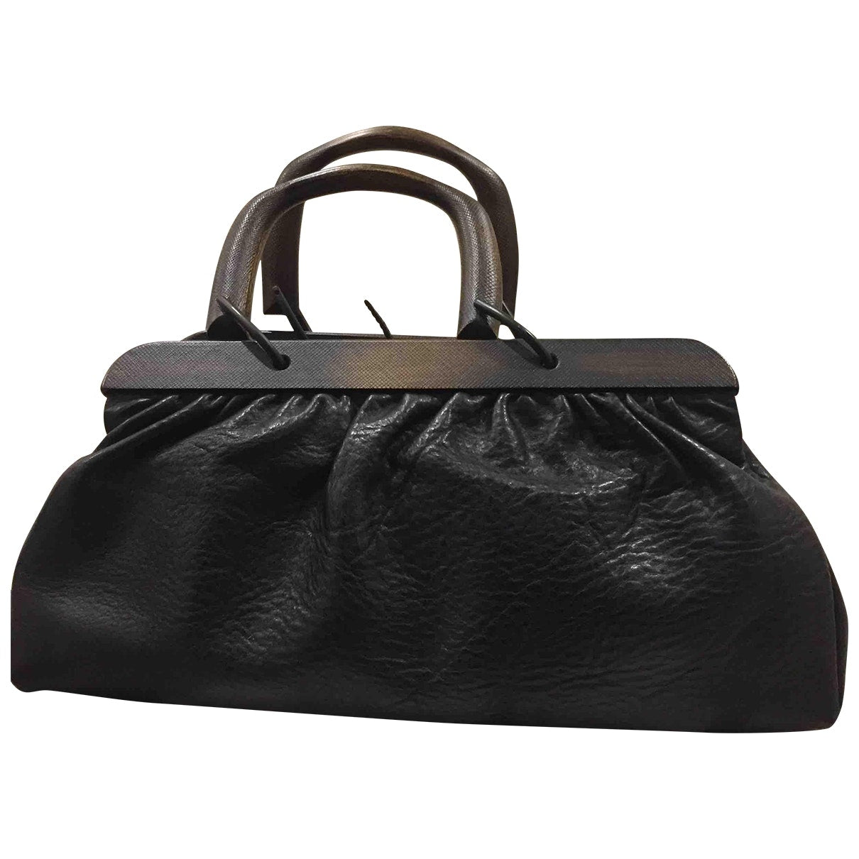 Gucci black leather handbag