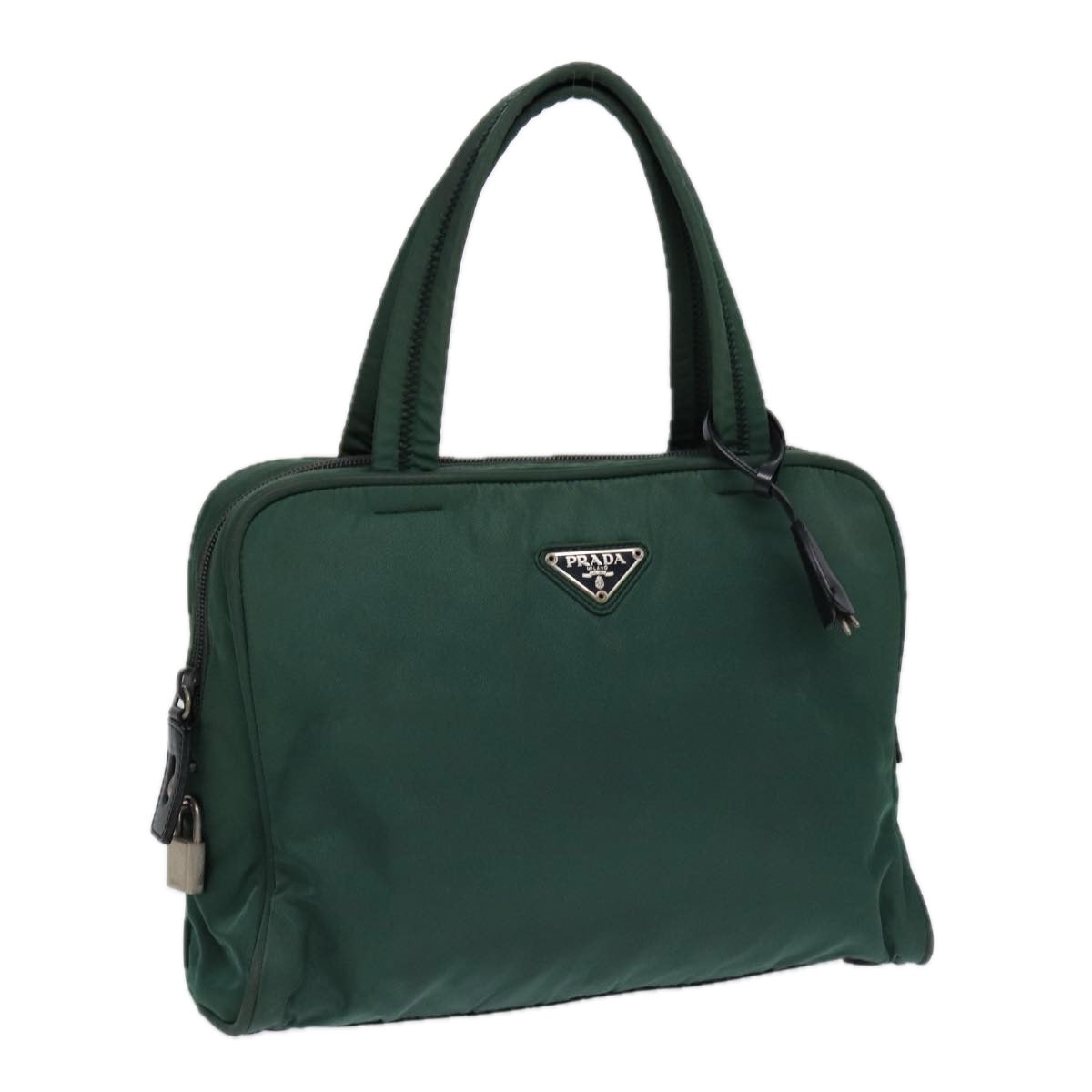 Prada Hand Bag Khaki Auth Nylon Travel Bag Khaki Auth 89319