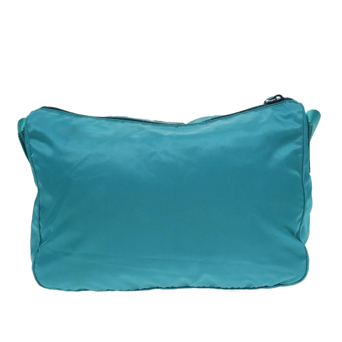 Prada Shoulder Bag Turquoise Auth Nylon Blue