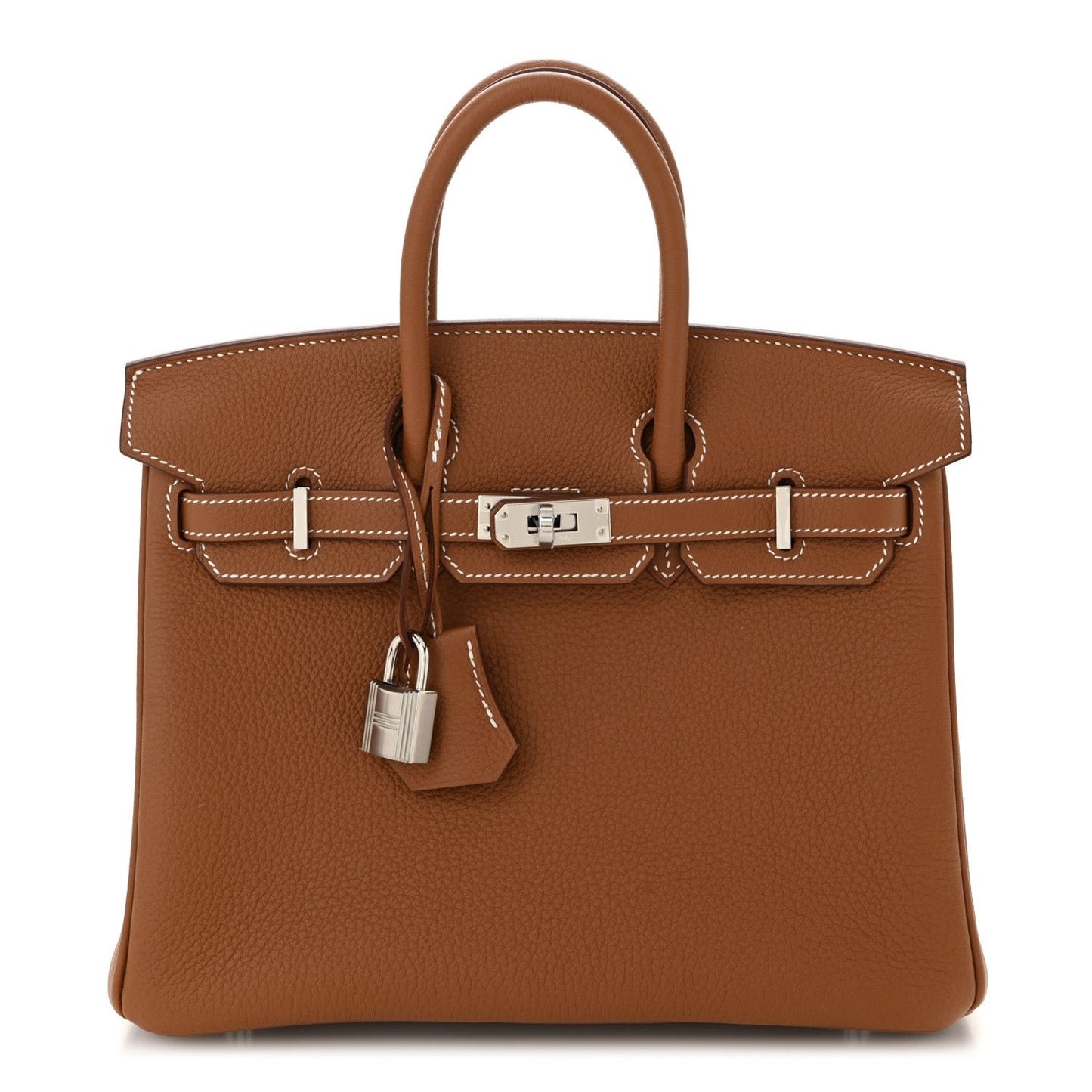 Hermes Togo Birkin Handbag Gold Travel Bag 25 Gold 1756411