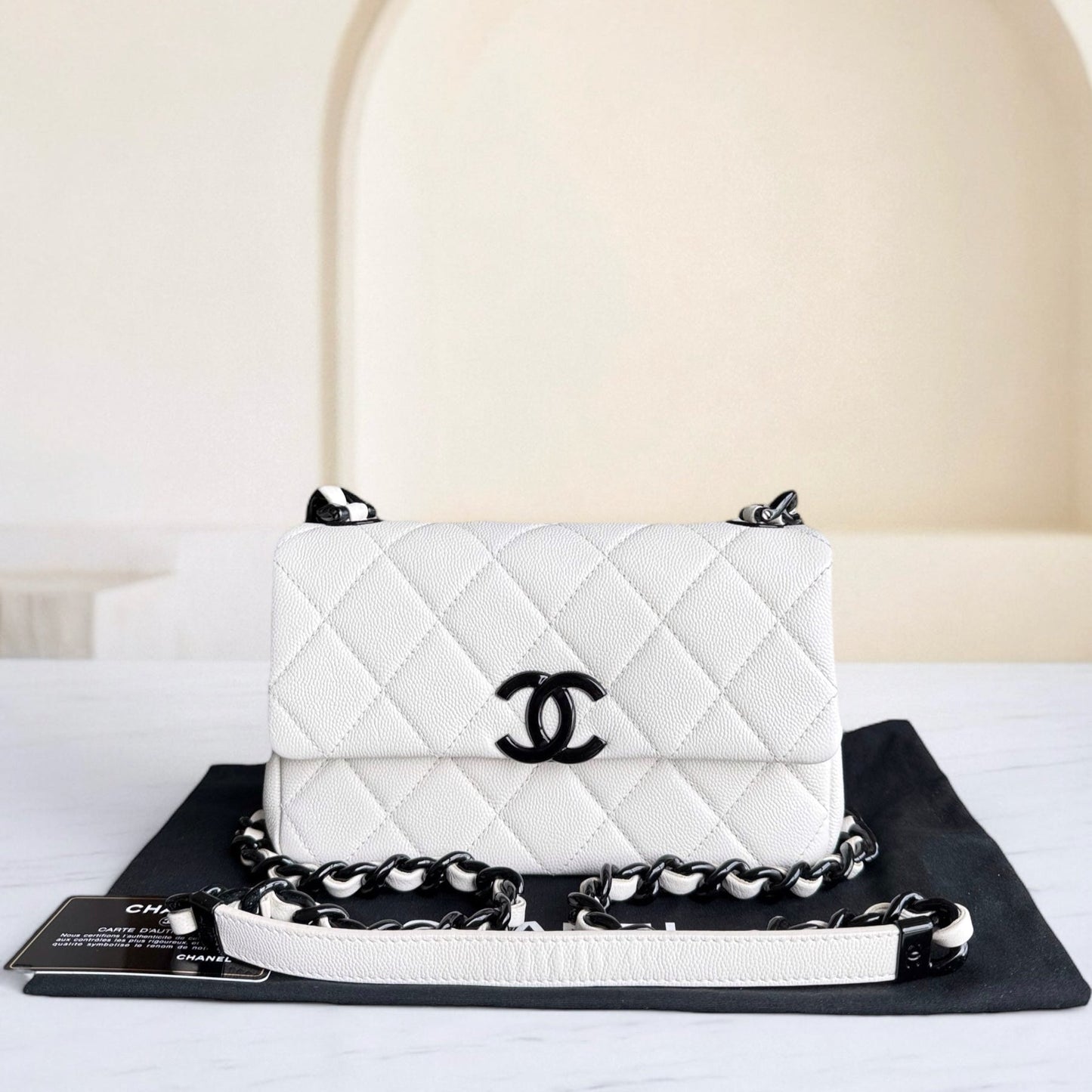 Chanel Seasonal Flap Small - Caviar My Everything Quilted Black Handbag