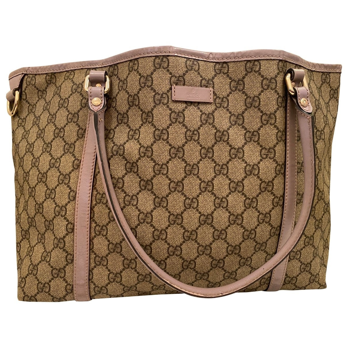 Gucci beige cloth handbag