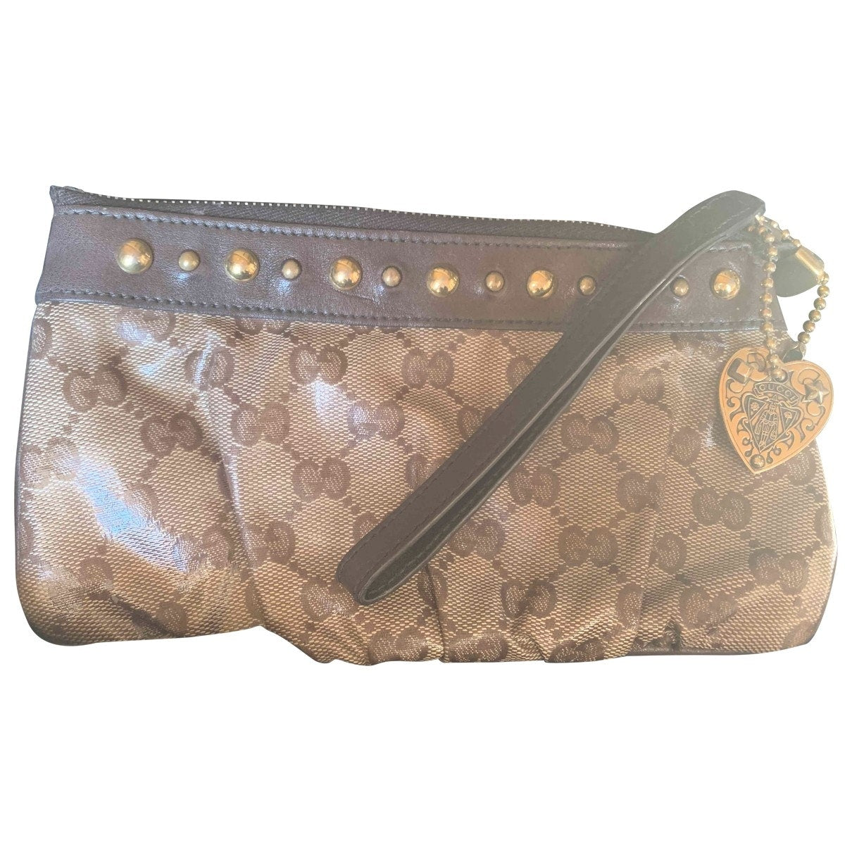 Gucci leather clutch bag