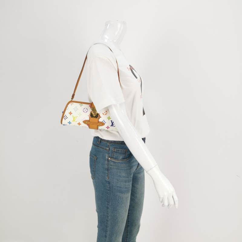 Louis Vuitton x Takashi Murakami Shirley White Multicolor Shoulder Bag