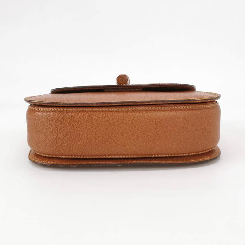 Gucci Bamboo Camel Strap Leather Small Top Handle Travel Bag