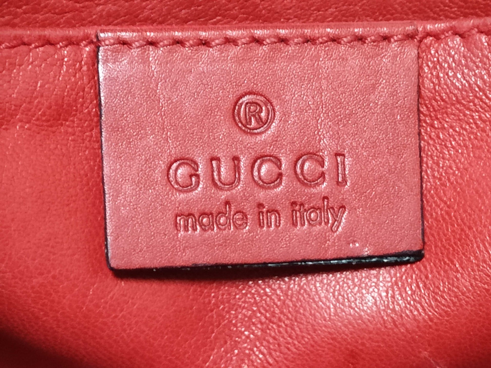 Gucci Emily Chain Flap Bag Leather Red Leather Shoulder Bag Bag