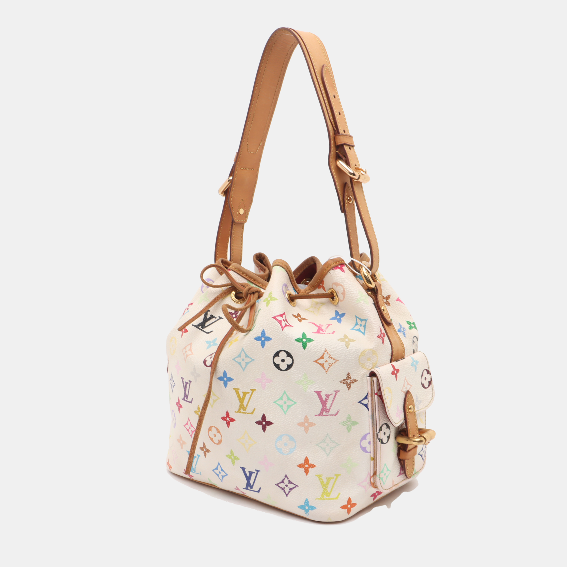 Louis Vuitton x Takashi Murakami Néonoé White Multicolor Handbag