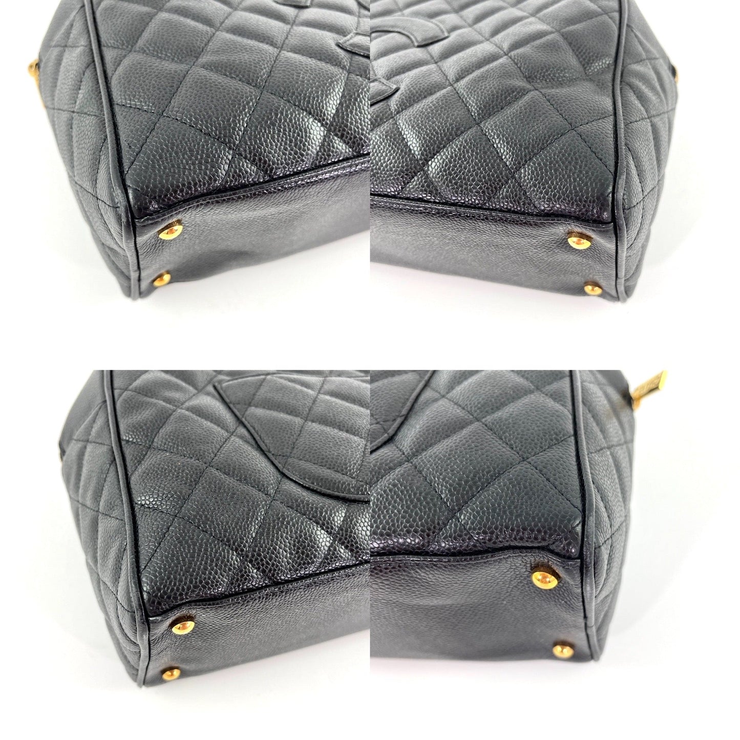 Chanel Black Timeless Caviar Leather Bowler Bag