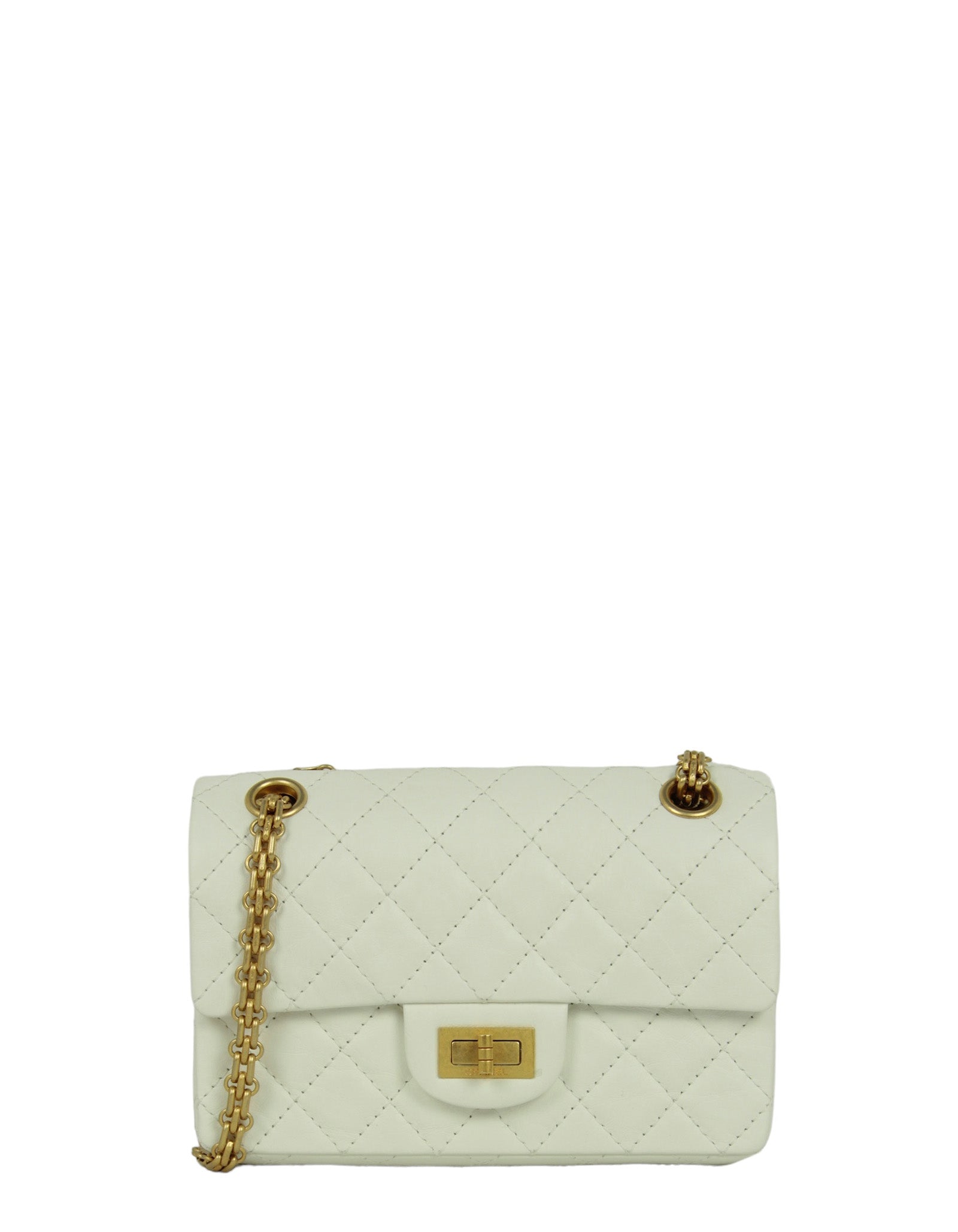 Chanel 2024 White 2.55 Mini 224 Reissue Flap Women Shoes