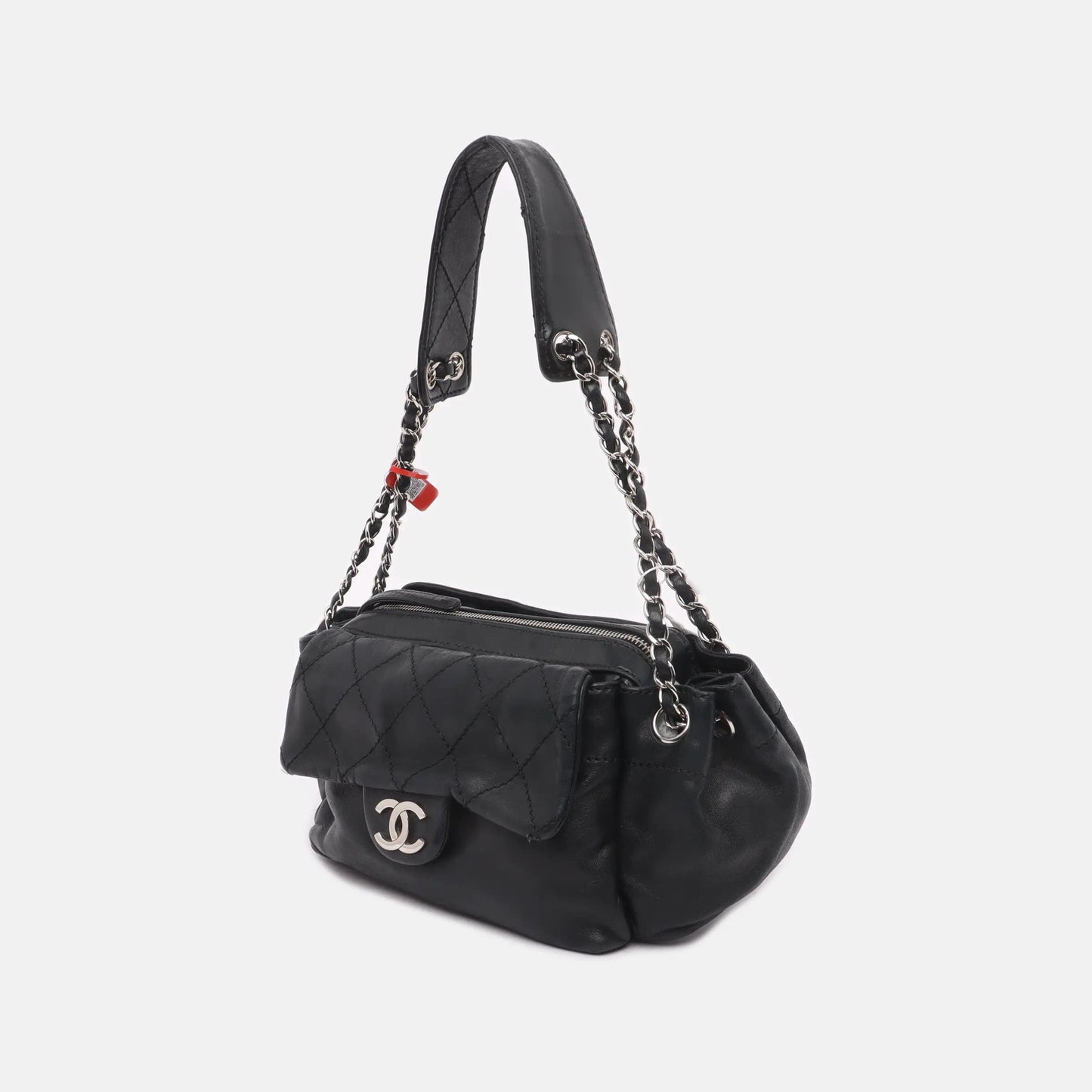 Chanel Flap Pocket Accordion Camera - Lambskin Leather Crossbody Bag