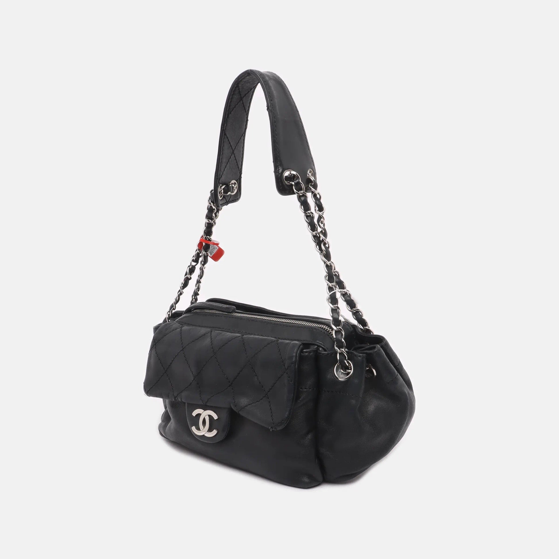 Chanel Flap Pocket Accordion Camera - Lambskin Leather Crossbody Bag