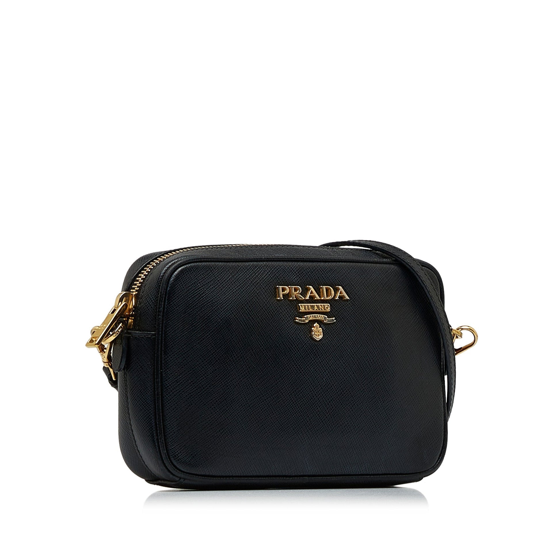 Prada Prada Camera Bag Black Saffiano Lux Crossbody Bag