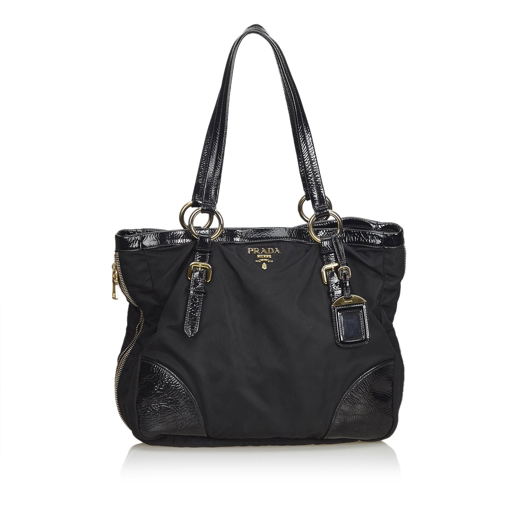 Prada Fabric Tote Bag Italy Nylon Black Bag Italy 7
