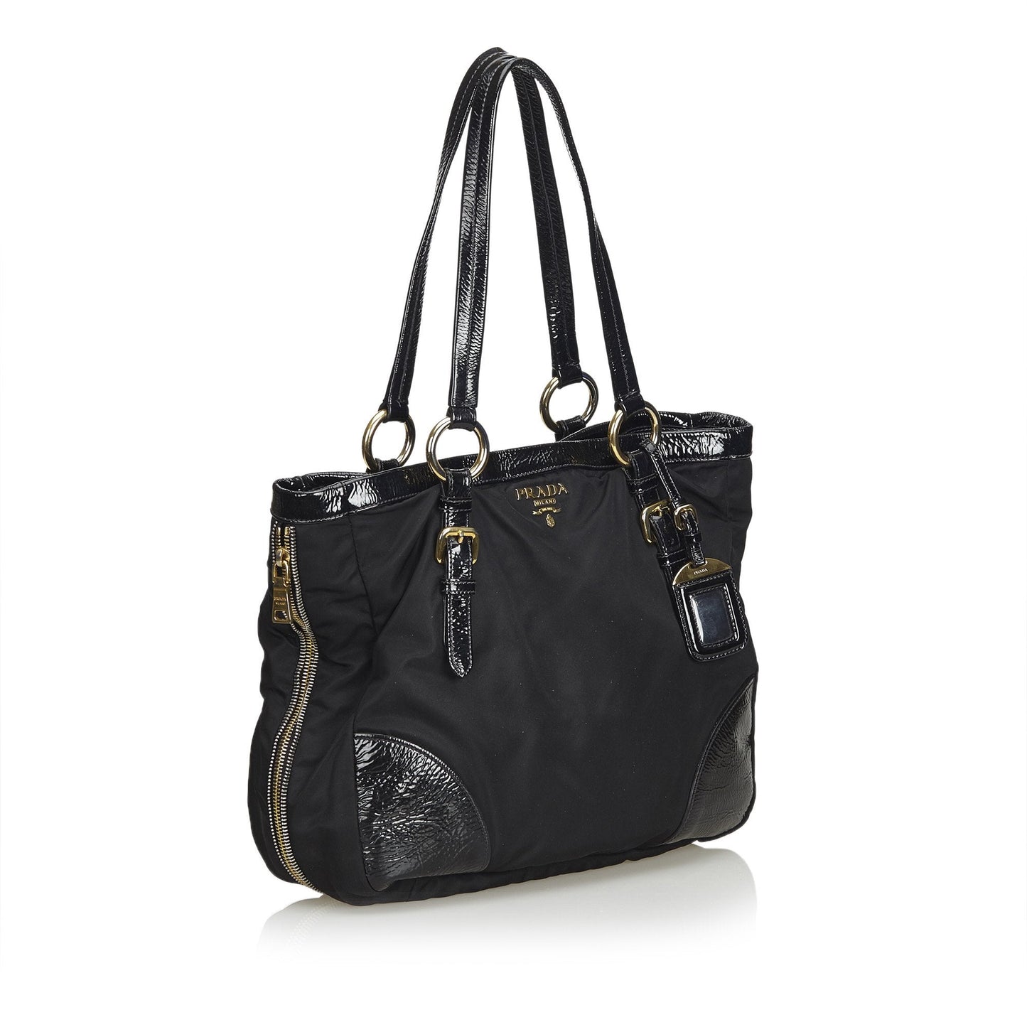 Prada Fabric Tote Bag Italy Nylon Black Bag Italy 7