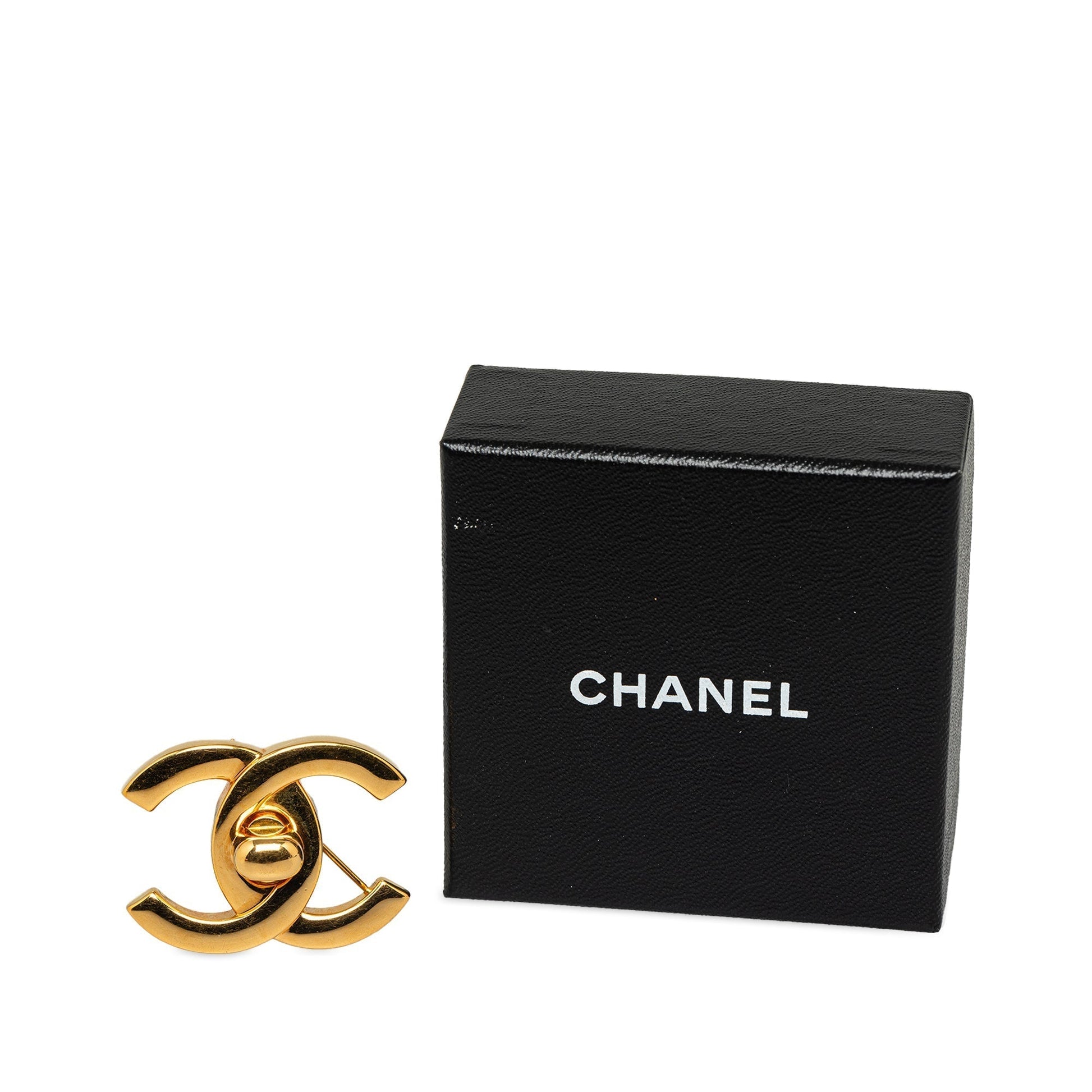 CHANEL CC Turn-Lock Brooch Costume Brooch