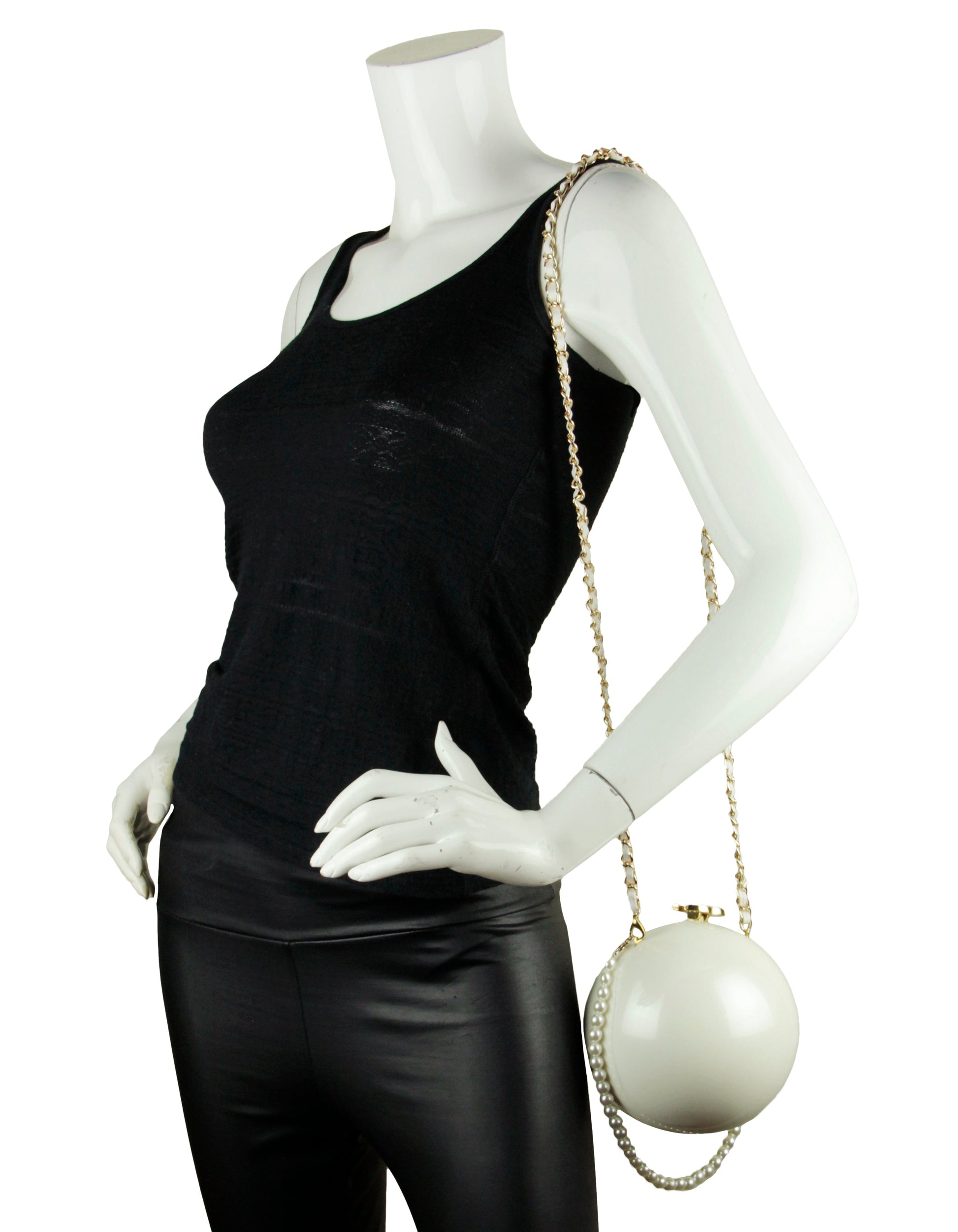 Chanel Dubai Vip Gift Pvc Pearl Bag W/ Cc Clasp