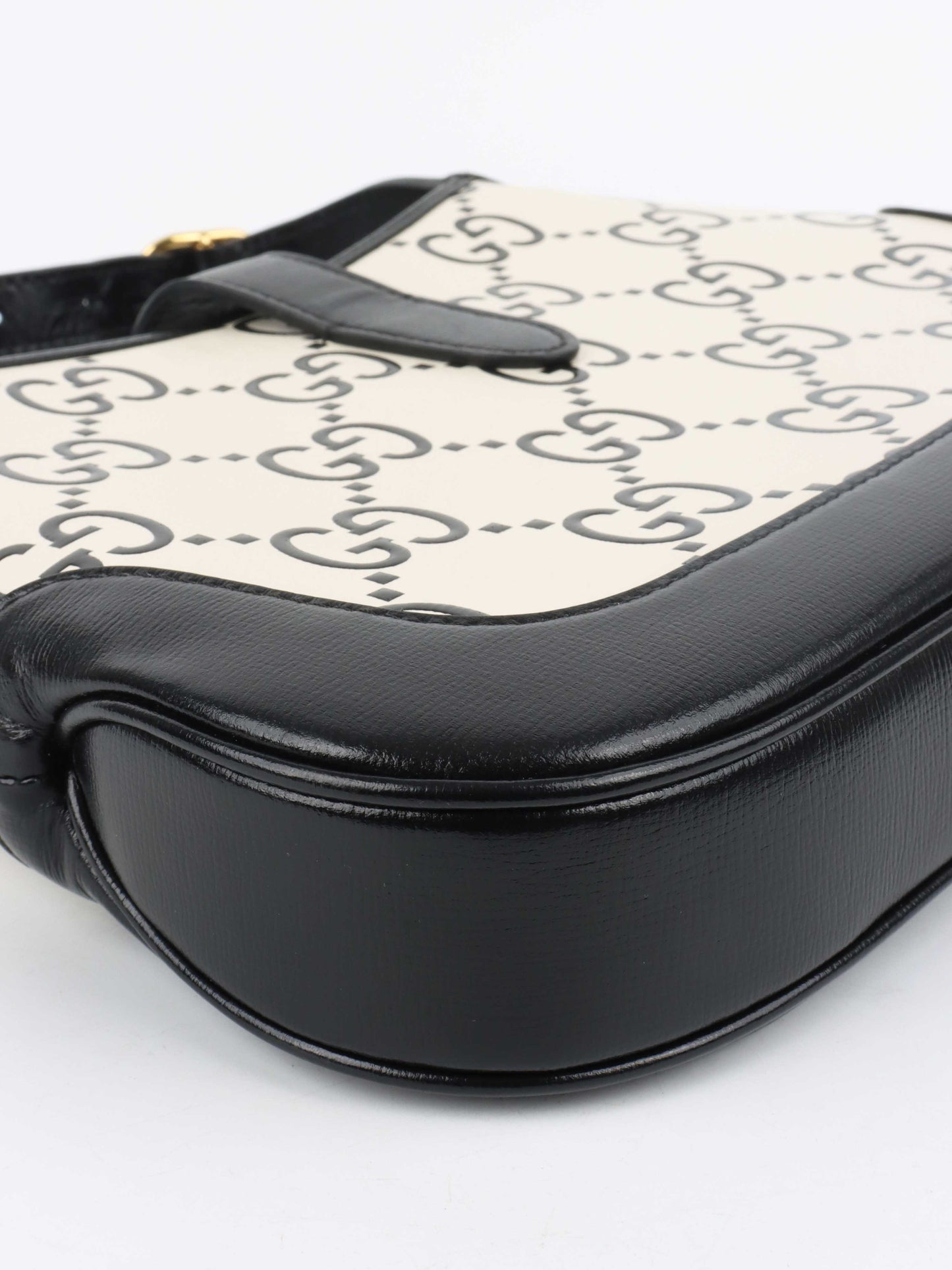 Gucci Azelea Small Black and White Jackie Bag.