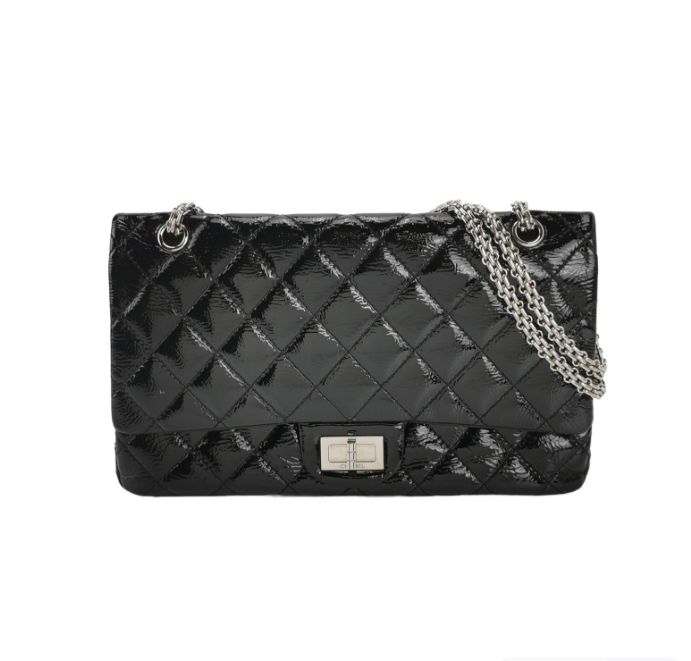 Chanel . Flag Bag Maxi black patent leather *.*cm
