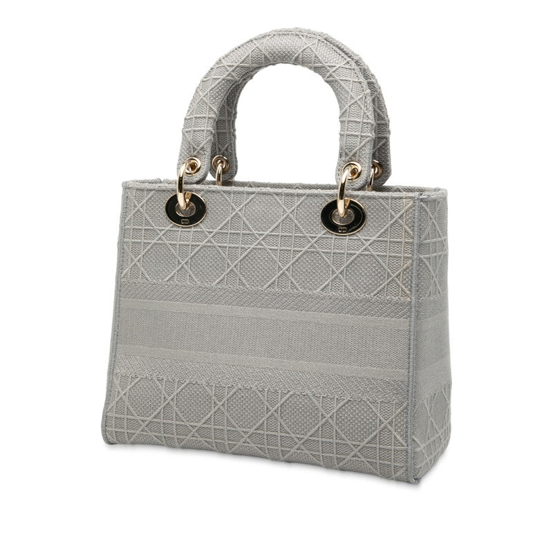 Dior Lady Cannage 2Way Bag Canvas Travel Bag