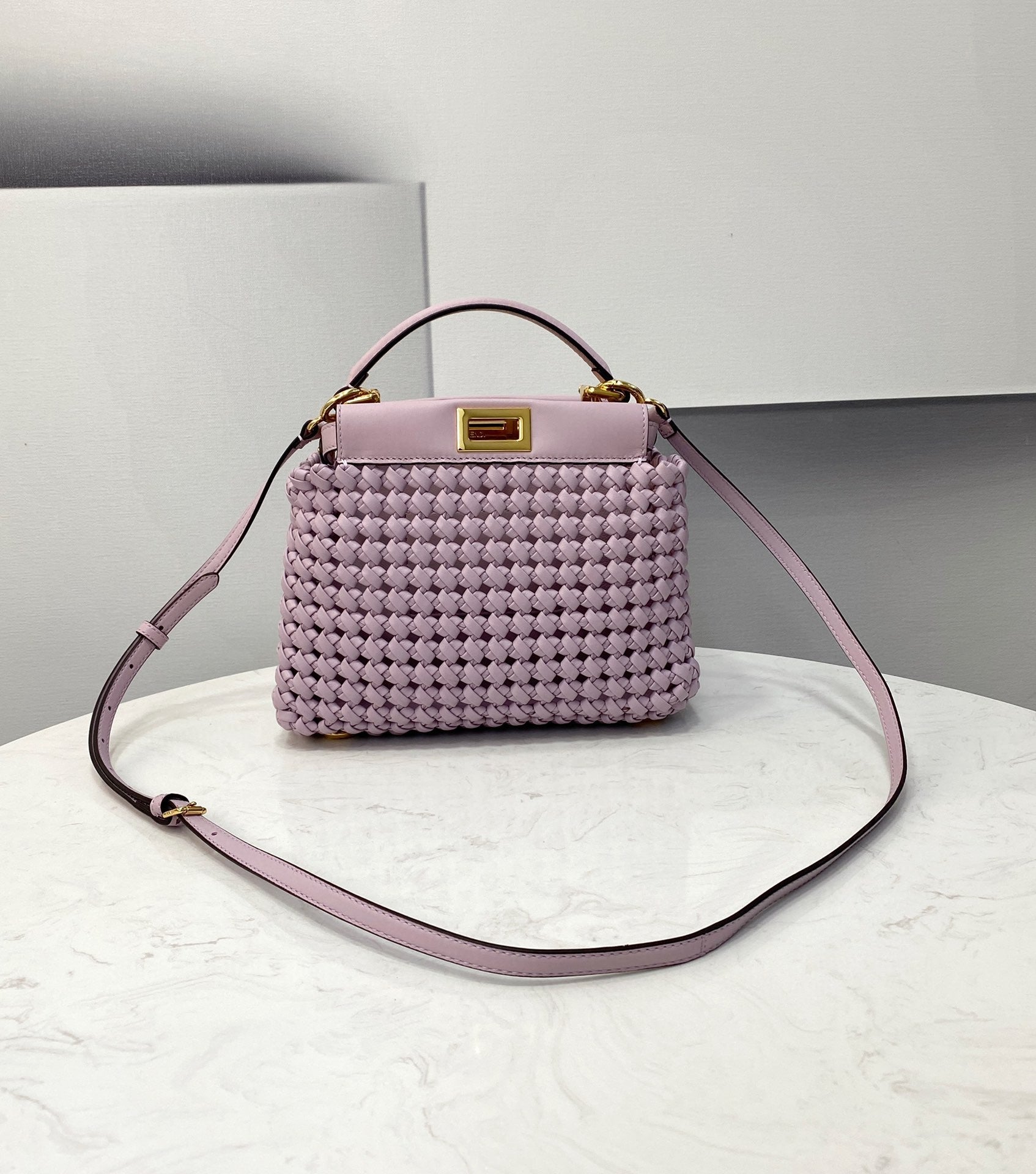 Purple Braided Mini Travel Bag
