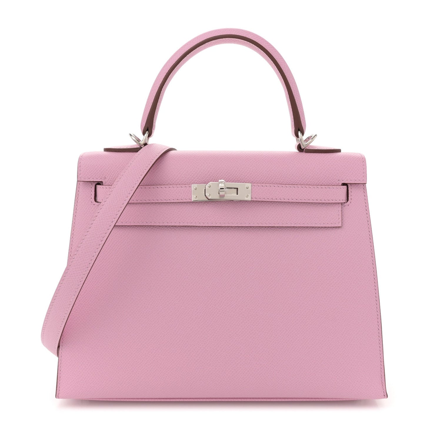 Hermes Epsom Kelly Sellier Mauve Sylvestre Handbag Travel Bag