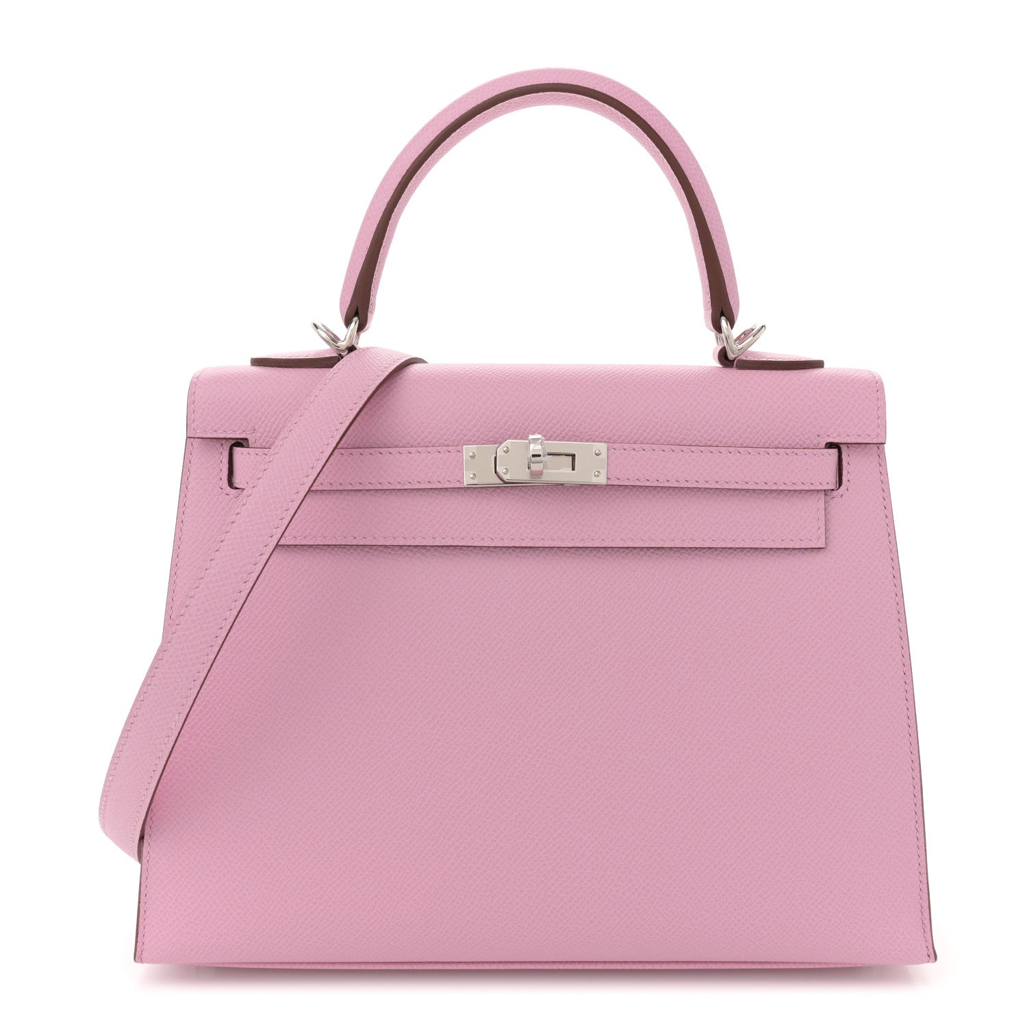 Hermes Epsom Kelly Sellier Mauve Sylvestre Handbag Travel Bag
