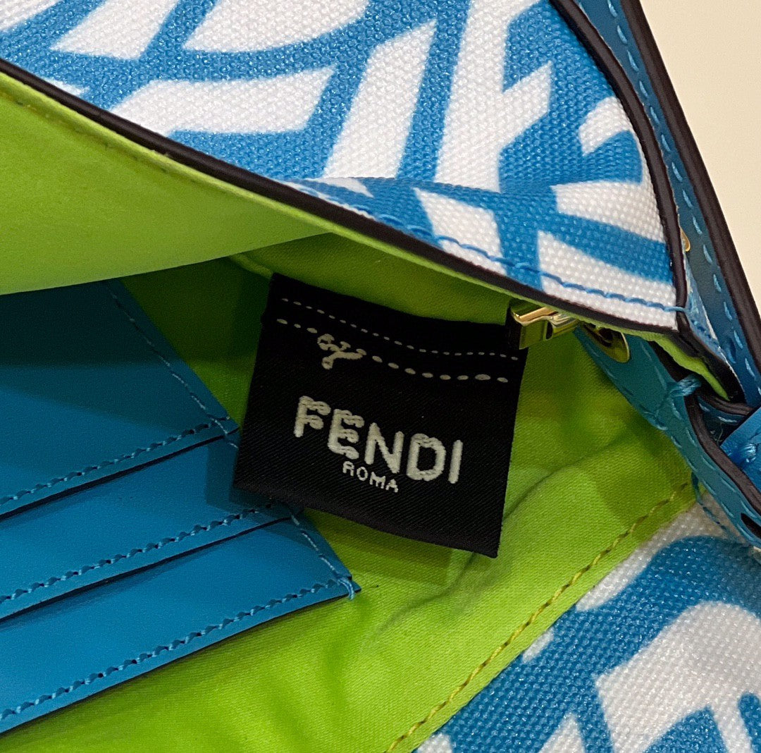 Top QualityTop Quality Baguatte Glazed Blue Mini Bag