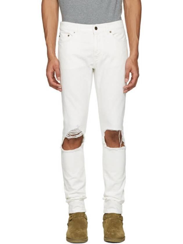 YSL Saint Laurent Saint Laurent Trending Moufa Skinny Jean Travel White Travel Bag