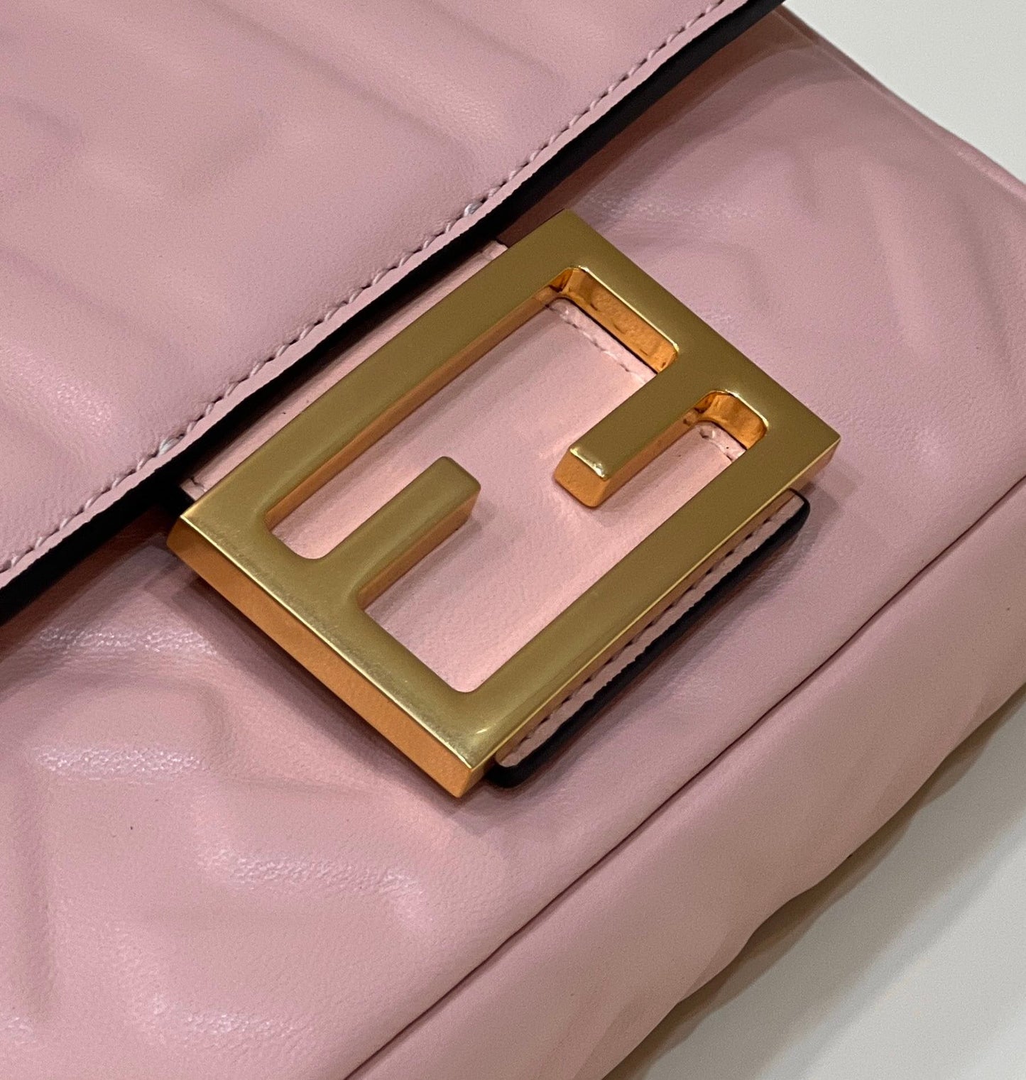 Fendi Top QualityTop Quality Baguette , Pink FF Crossbody Bag Ff 8Bs017