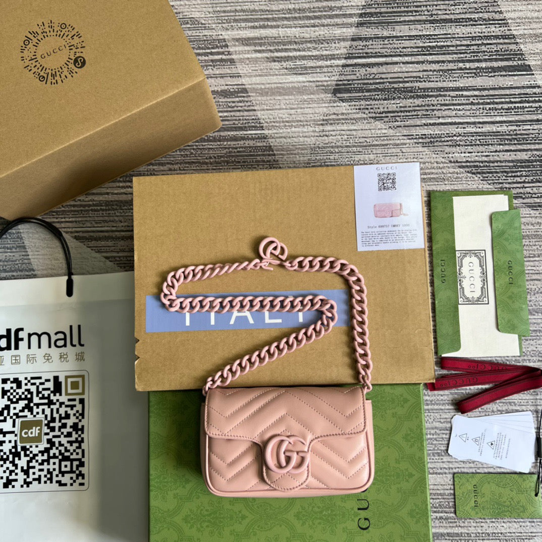 gg Marmont Super , ’s Pink Mini Travel Bag