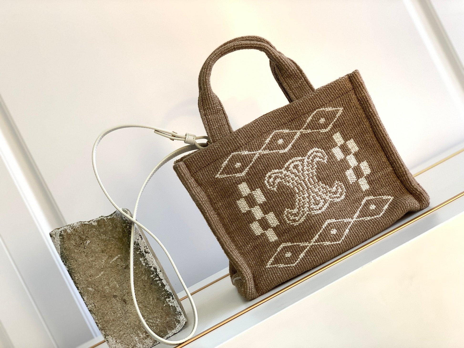 Top Quality Cabas Thais In Textile For White Small Travel Bag