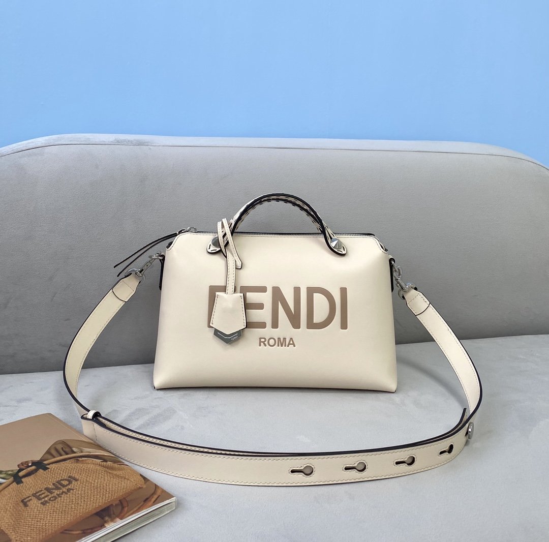 Fendi By Way , ’s , White Medium FF Crossbody Bag