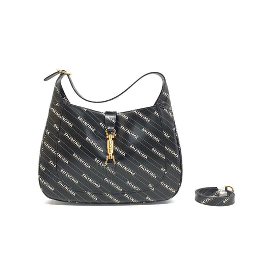 Gucci Balenciaga The Hacker Project Jackie Shoulder Bag Leather