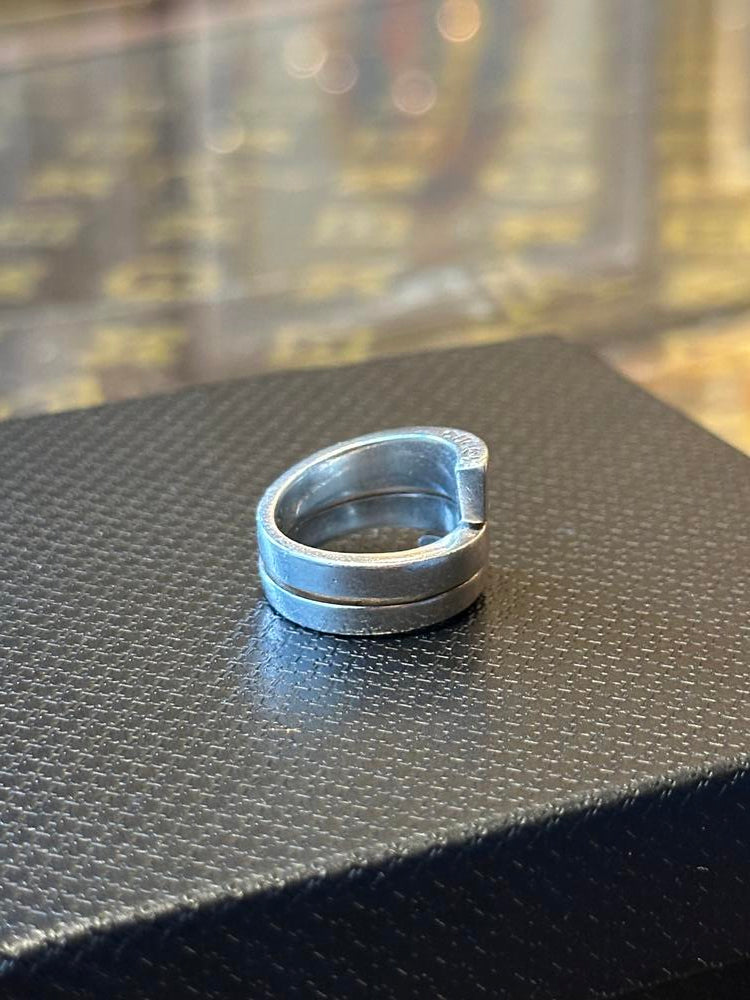 Gucci 925 Silver Stacked Spiral Ring