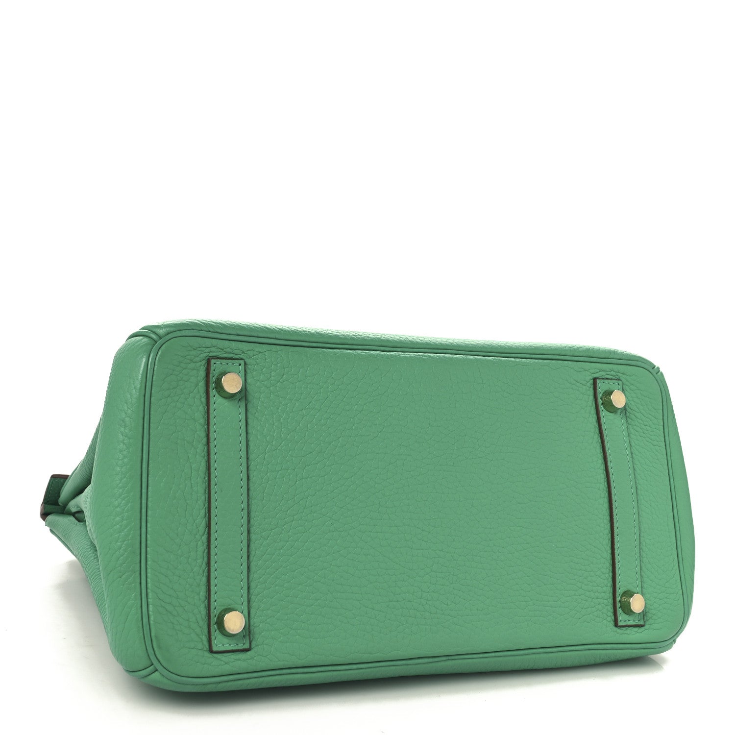 Hermes Taurillon Clemence Birkin Menthe Handbag Travel Bag