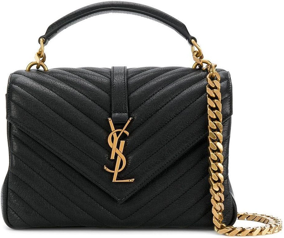 YSL Saint Laurent Luxury Trending Women College Bag In Black Medium Travel Bag