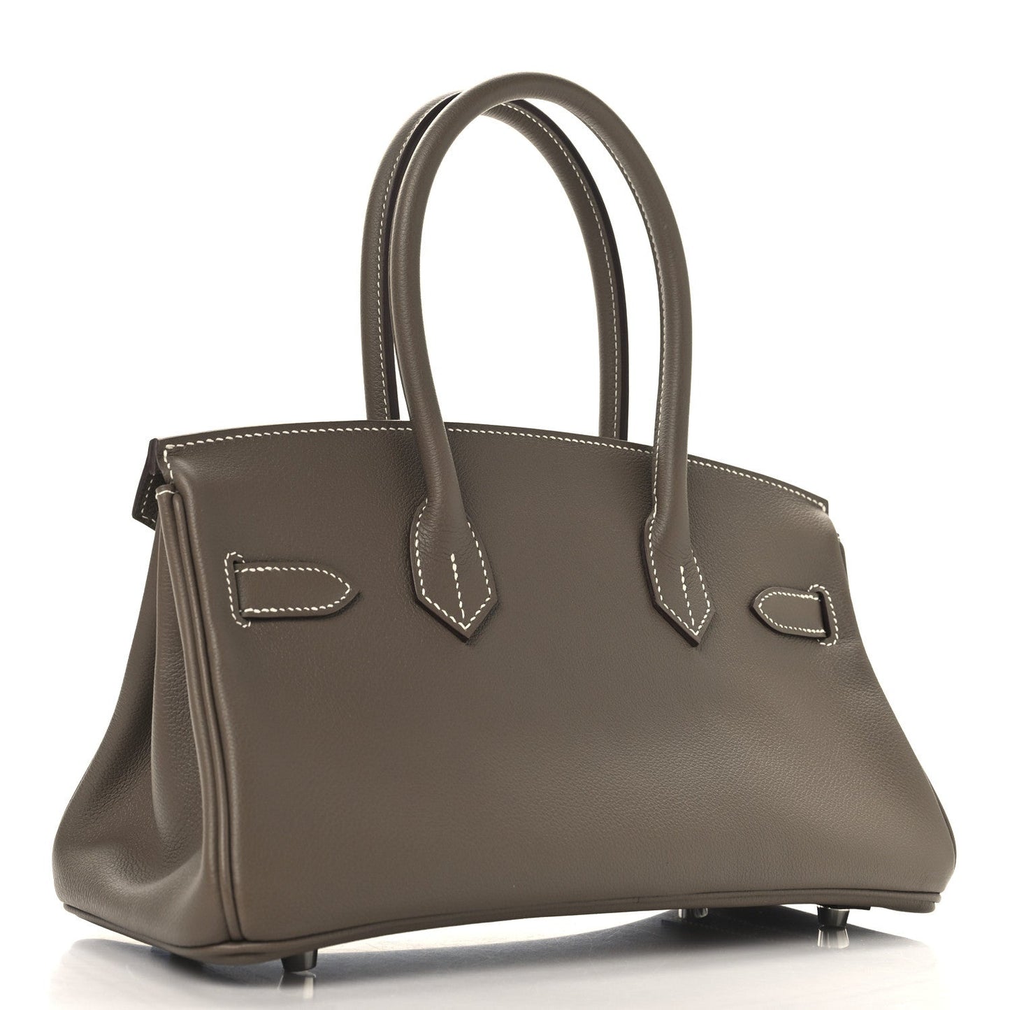 Hermes Evercolor Shoulder Birkin Light Etoupe Shoulder Bag