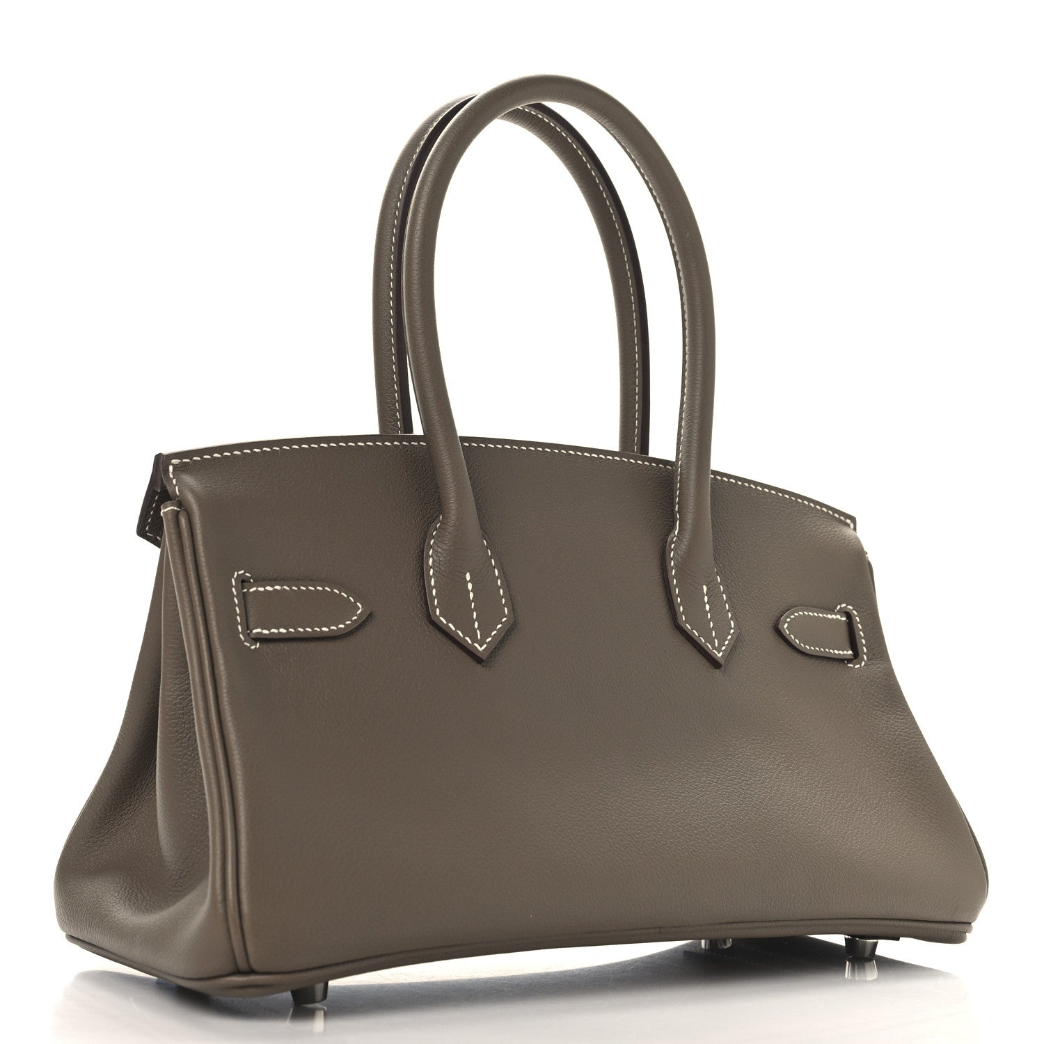 Hermes Evercolor Shoulder Birkin Light Etoupe Shoulder Bag