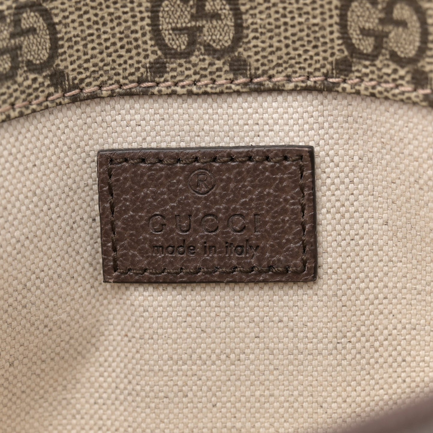 Gucci GG Supreme Monogram Neo Web Belt Bag Brown