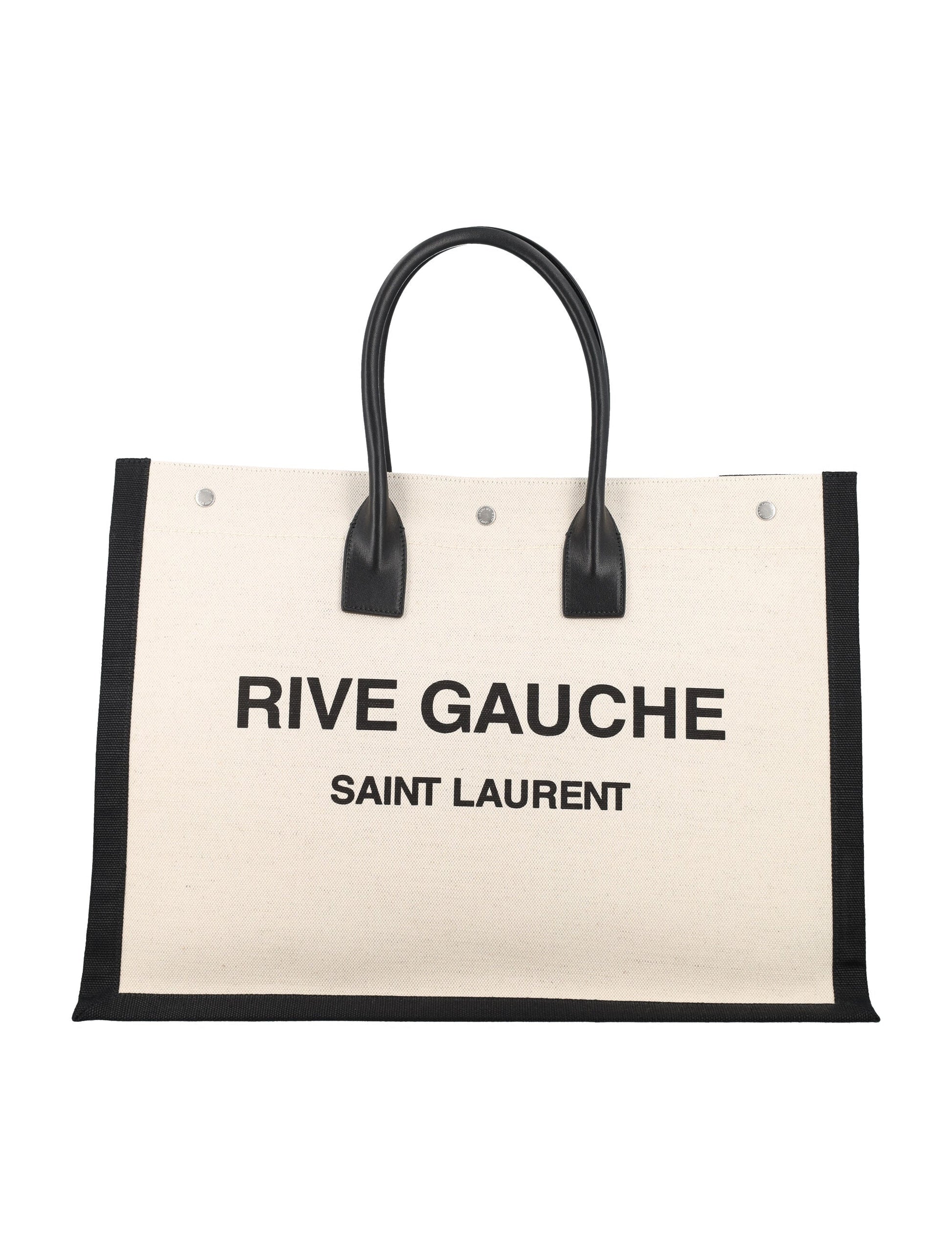 YSL Saint Laurent Luxury Trending Men Rive Gauche Tote Bag In Black Large Vu Color 9083