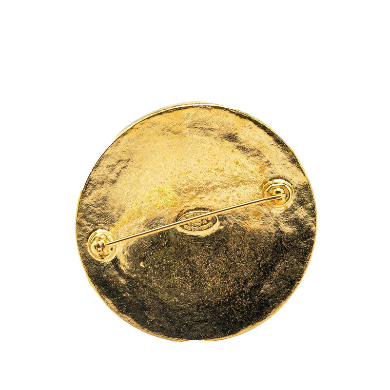 Chanel Gold Plated Coco Mark Brooch 04A
