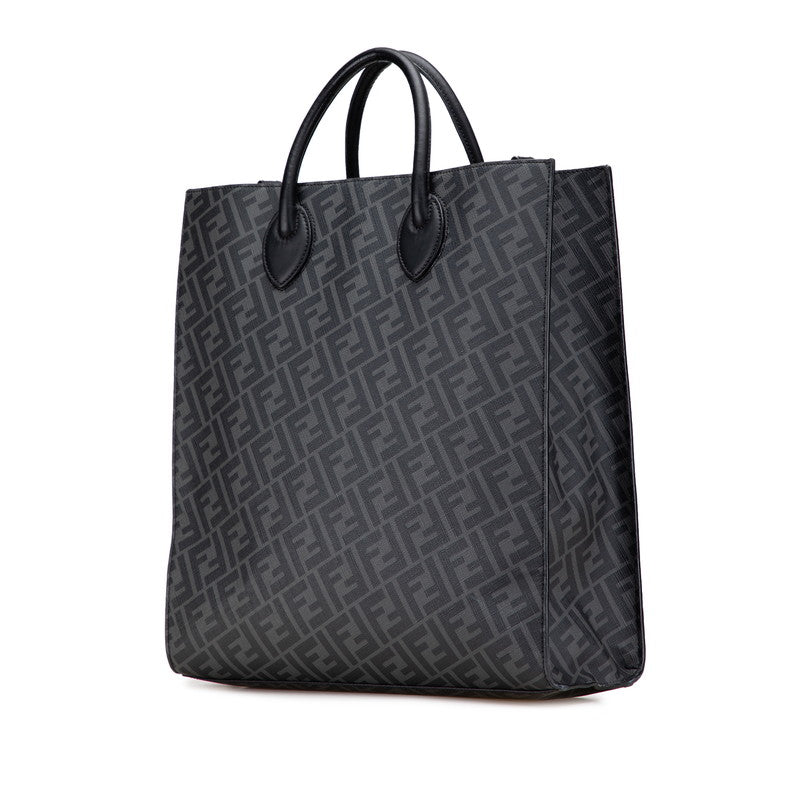 Fendi Zucca Pvc 2Way Bag Leather Travel Bag