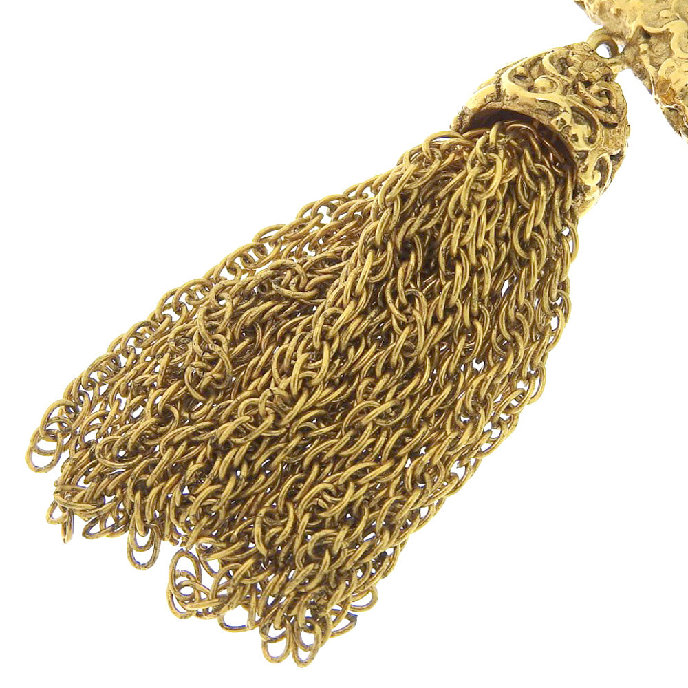 Chanel Brooch 93A Plated lava Gold Handbag