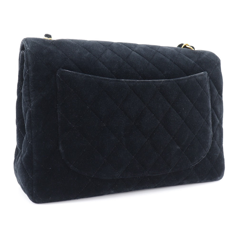 Chanel Velor Matrasse 30 ChainShoulder Black Shoulder Bag