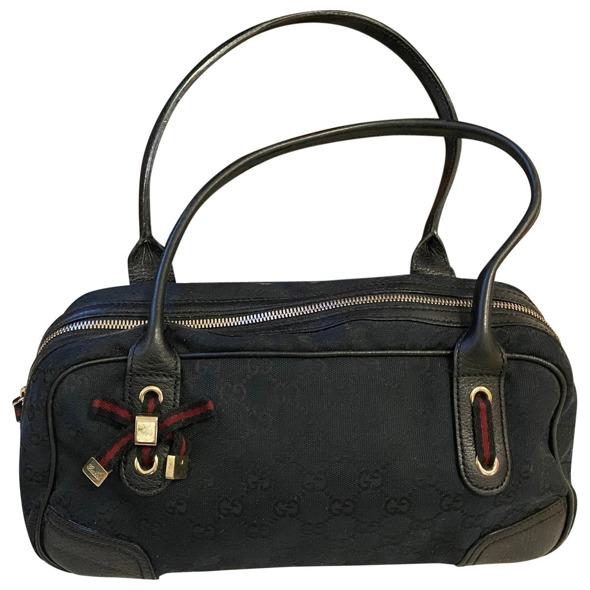 Gucci blue cloth handbag