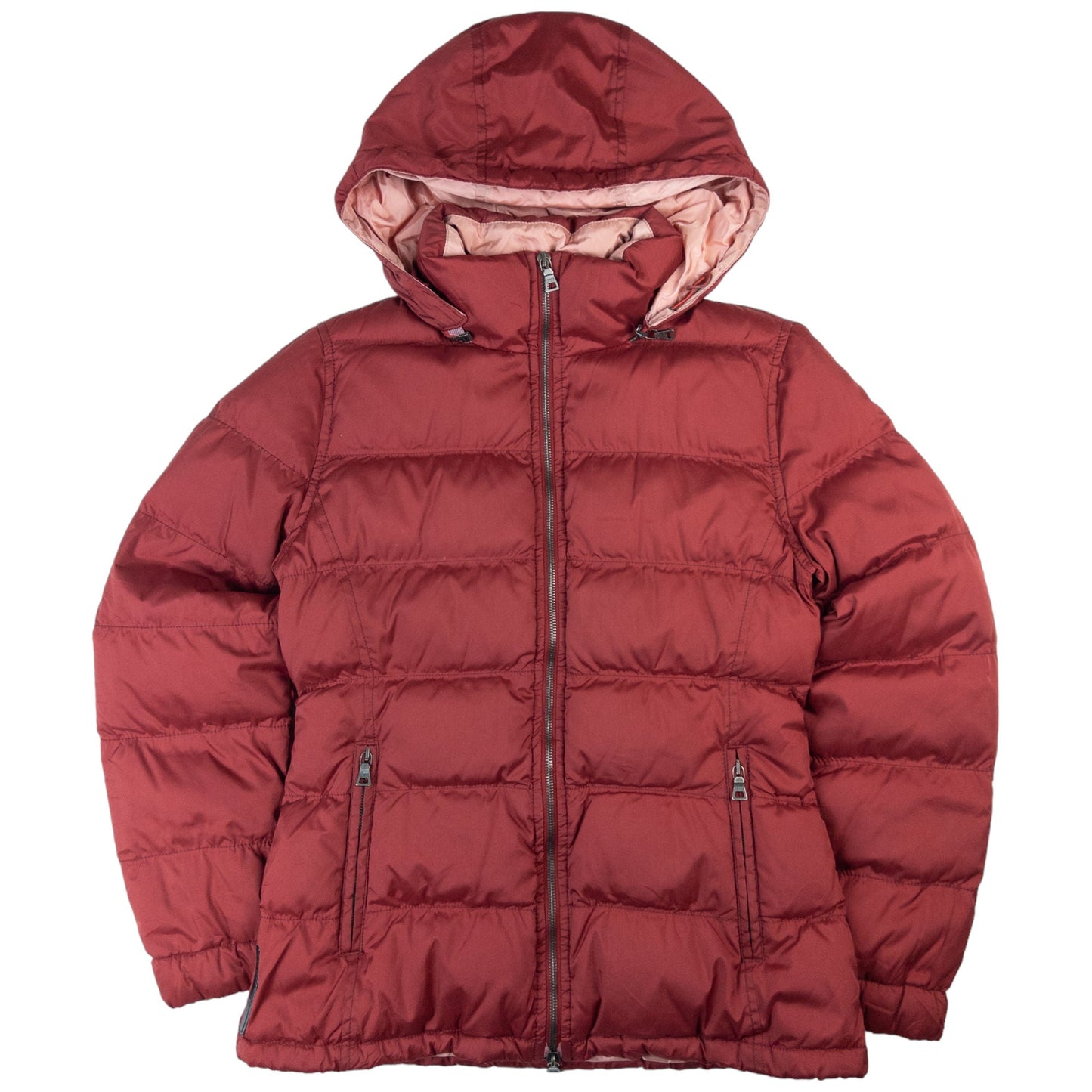 Prada Handbag Sport Up Puffer Jacket Women's Red Zip