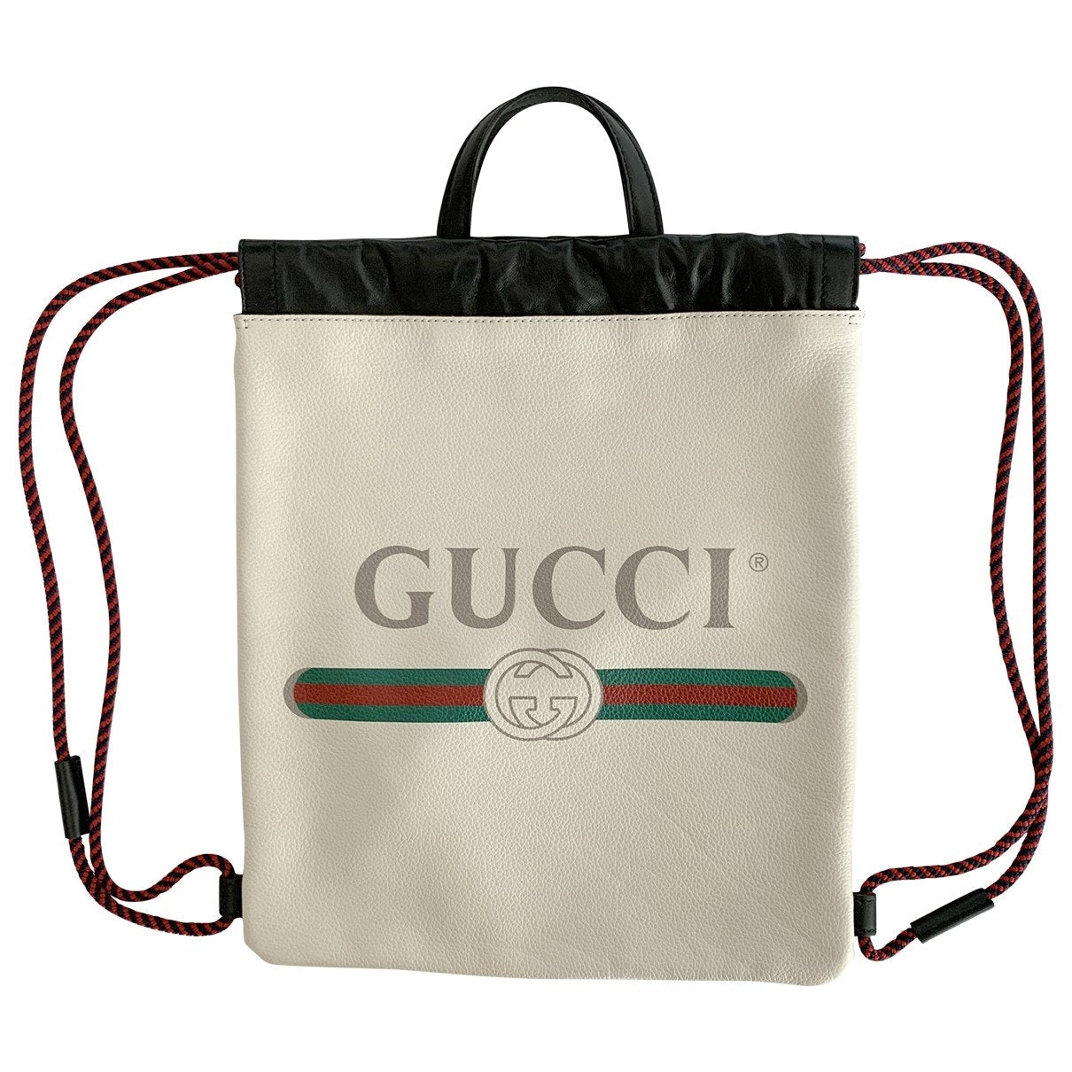 Gucci beige leather backpacks