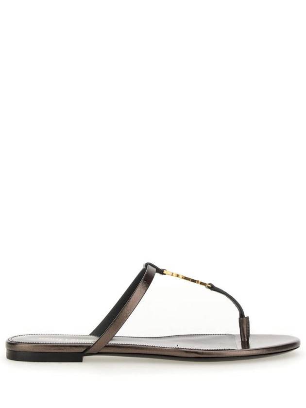 YSL Saint Laurent Saint Laurent Trending Cassandra Slide Flip Flops Leather Brown Travel Bag